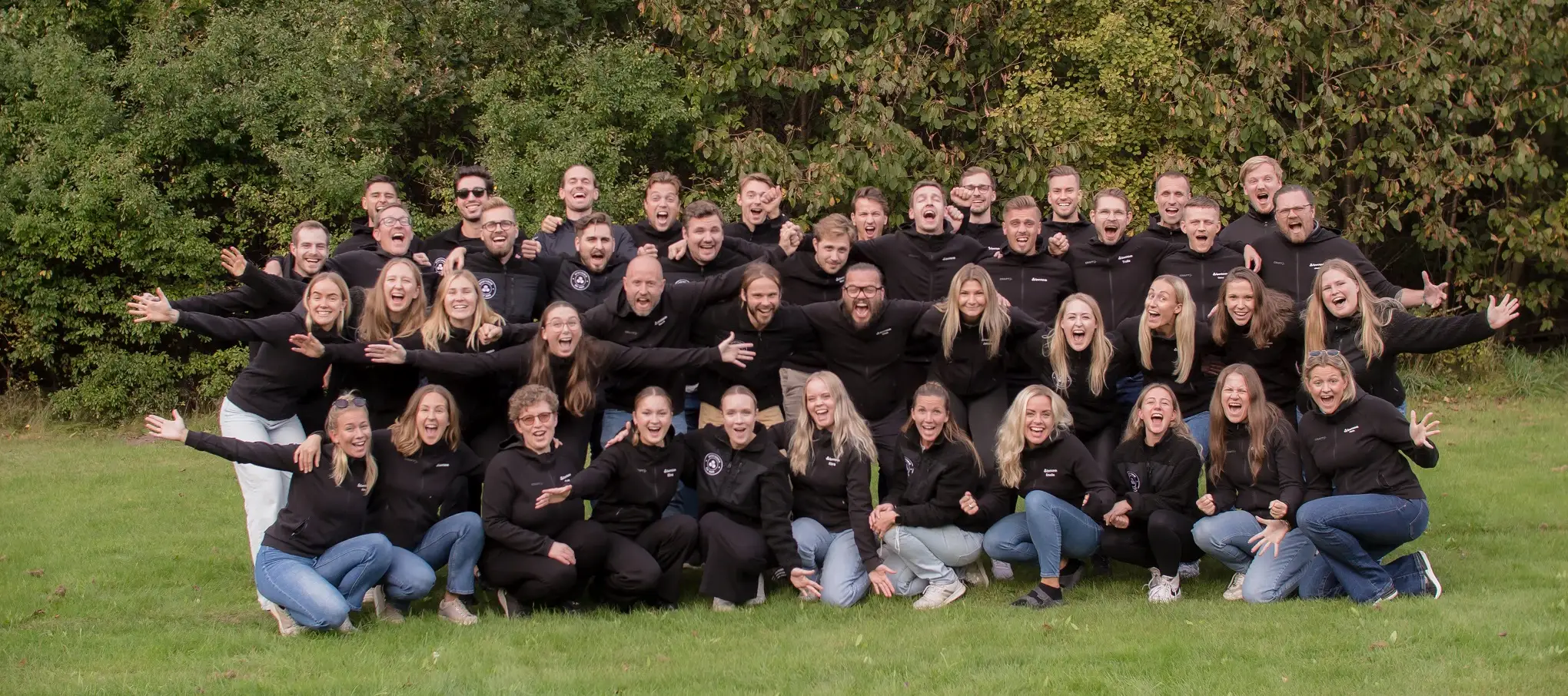 Teamet på Lime Sportadmin samlat tillsammans