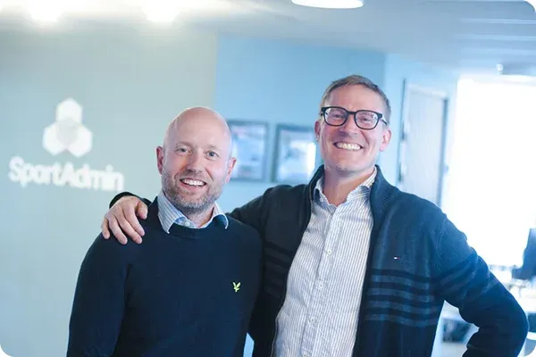Henrik och Rikard, grundare av Sportadmin